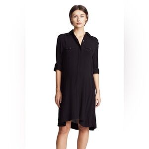 HATCH maternity crepe shirt dress